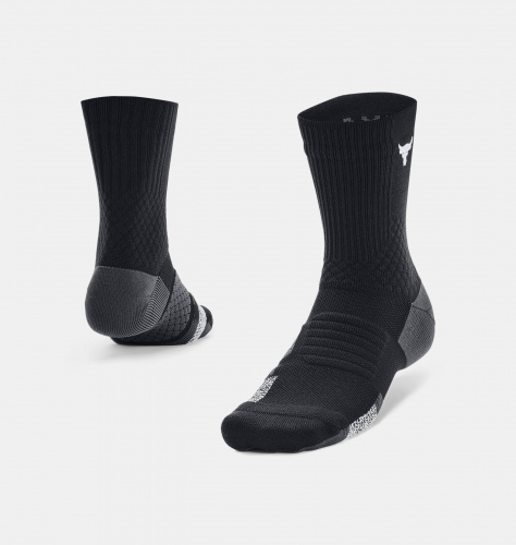 Accesorii - Under Armour Project Rock ArmourDry Playmaker Mid-Crew Socks | Fitness 